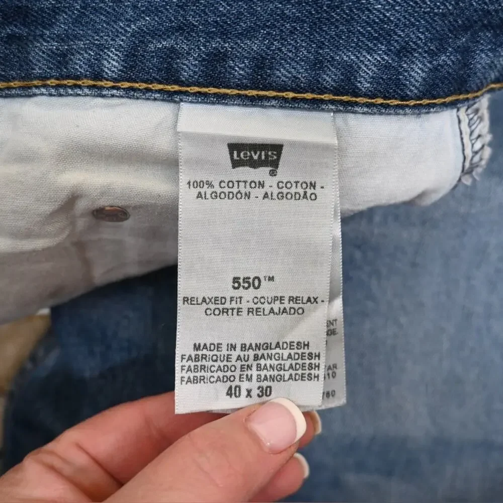 Levi's Men's 40X30 Vintage Relaxed Fit 550 Jean